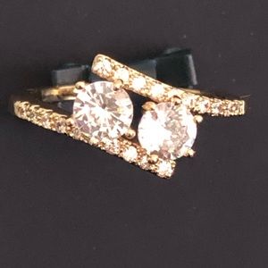 Gold Cubic Zirconia Ring